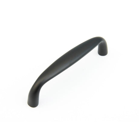 Schaub and Company 732-FB Solid Traditional Design Cabinet Pull With 4" Center to Center Flat Black