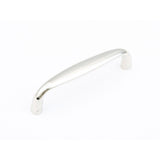 Schaub and Company 732-PN Solid Traditional Design Cabinet Pull With 4" Center to Center Polished Nickel