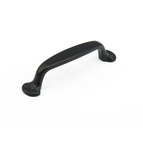 Schaub and Company 742-FB Solid Traditional Design Cabinet Pull With 4" Center to Center Flat Black
