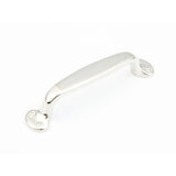 Schaub and Company 742-PN Solid Traditional Design Cabinet Pull With 4" Center to Center Polished Nickel