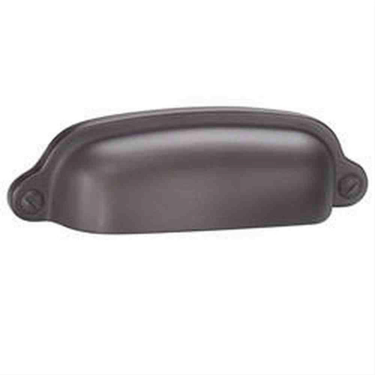 Schaub and Company 743-10B Solid Traditional Design Cup Cabinet Pull With 3" Center to Center Oil Rubbed Bronze