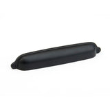Schaub and Company 744-FB Traditional Designs Collection 6 Inch Center Cabinet Cup Cabinet Pull Flat Black