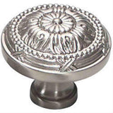 Schaub and Company 752-15 Versailles Design Mushroom Cabinet Knob With 1-1/2" Diameter Cabinet Pull Satin Nickel