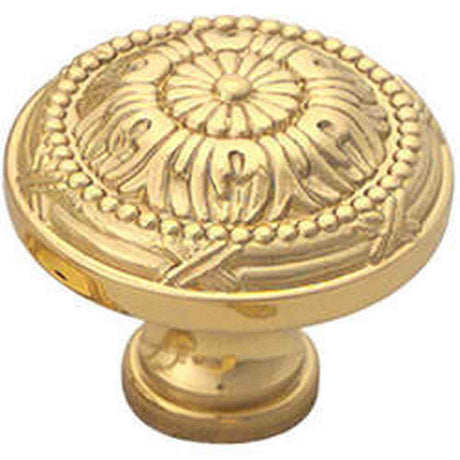 Schaub and Company 752-03 polished brass mushroom cabinet knob