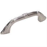 Schaub and Company 754-15 Versailles Design Cabinet Pull With 3-1/2" Center to Center Satin Nickel