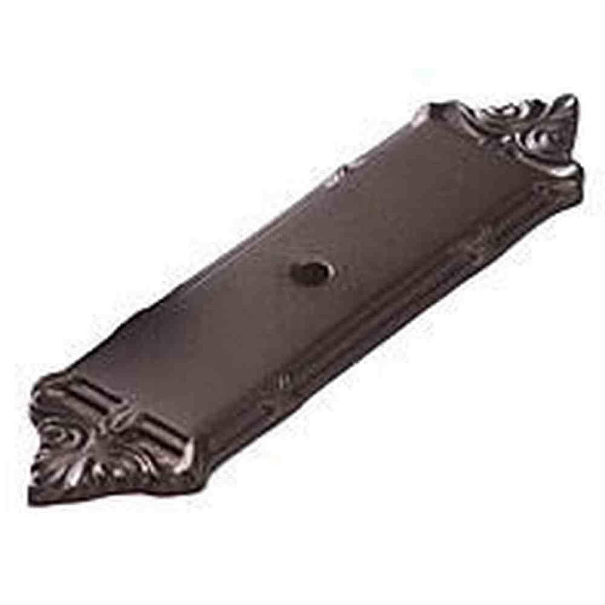 Schaub and Company 761-10B Versailles Design Single Hole Backplate With 4-1/4" Length Cabinet Knob Oil Rubbed Bronze