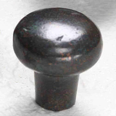 Schaub and Company 771-VI Bronze Mountain Design Mushroom Cabinet Knob With 1-1/4" Diameter Verde Imperial