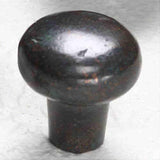 Schaub and Company 772-VI Bronze Mountain Design Mushroom Cabinet Knob With 1-3/8" Diameter Verde Imperial