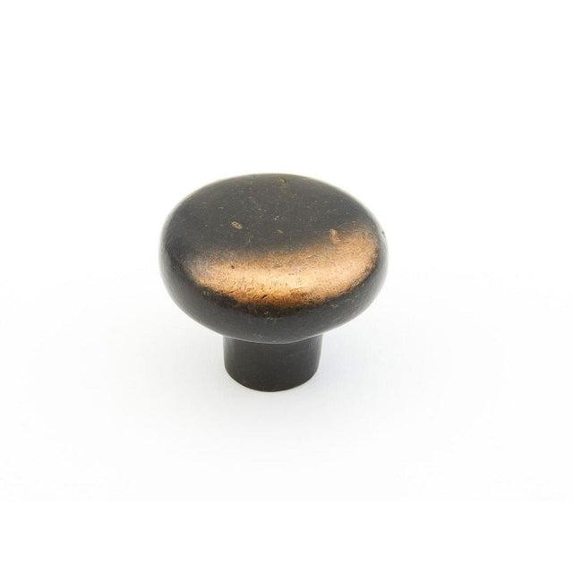 Schaub and Company 773-AZ Bronze Mountain Design Mushroom Cabinet Knob With 1-5/8" Diameter Aged Bronze