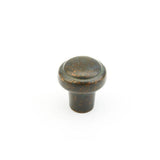 Schaub and Company 781-VI Bronze Mountain Design Round Cabinet Knob With 1.38" Diameter Verde Imperial