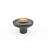 Schaub and Company 782-AZ Bronze Mountain Design Oval Cabinet Knob With 1.88" Diameter Aged Bronze