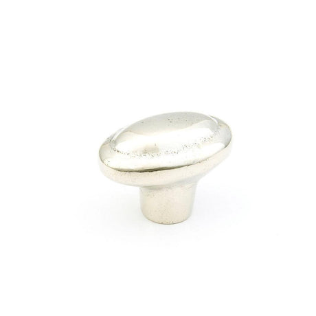 Schaub and Company 782-PWB Bronze Mountain Design Oval Cabinet Knob With 1.88" Diameter Polished White Bronze