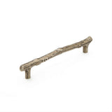 Schaub and Company 784-IN Bronze Mountain Design Cabinet Pull With 6" Center to Center Italian Nickel