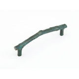Schaub and Company 784-VI Bronze Mountain Design Cabinet Pull With 6" Center to Center Verde Imperial
