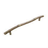 Schaub and Company 785-IN Bronze Mountain Design Cabinet Pull / Appliance Pull With 12" Center to Center Italian Nickel