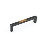 Schaub and Company 788-4-AZ Vinci Design Cabinet Pull With 4" Center to Center Antique Bronze