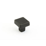 Schaub and Company 789-BB Vinci Design Square Cabinet Knob With 1-1/4" Diameter Black Bronze