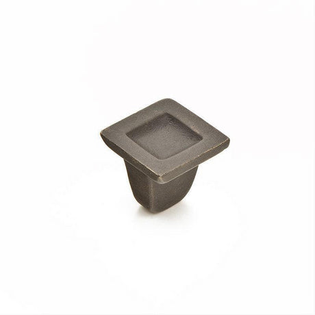 Schaub and Company 810-BB Vinci Collection 1-1/4" x 1-1/4" Square Cabinet Knob Black Bronze