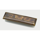 Schaub and Company 819-PEN-DAB Precious Inlays Series 3 Inch Center Cabinet Bar Cabinet Pull Dark Antique Bronze / Penshell
