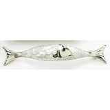 Schaub and Company 850-MOP-PN Maitland-Smith Design Designer Cabinet Pull With 4-1/2" Center to Center Pearl / Nickel