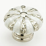 Schaub and Company 853-MOP-PN Precious Inlay Series 1-3/8" Diameter Designer Cabinet Knob Pearl / Nickel