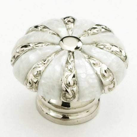 Schaub and Company 853-MOP-PN pearl / nickel designer cabinet knob