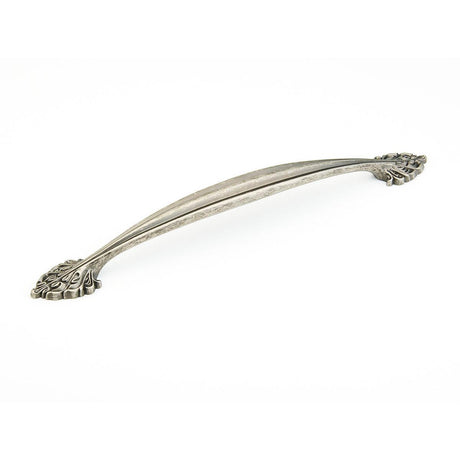 Schaub and Company 868-CRS Corinthian Design Arch Cabinet Pull With 15" Center to Center Corinthian Silver