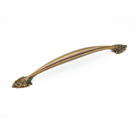 Schaub and Company 868-RB Corinthian Design Arch Cabinet Pull With 15" Center to Center Redington Brass