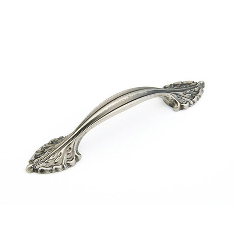 Schaub and Company 871-CRS Corinthian Design Arch Cabinet Pull With 96mm Center to Center Corinthian Silver