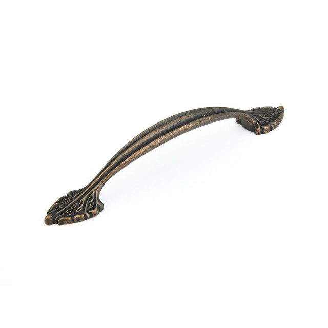 Schaub and Company 8716-ABZ Corinthian Design Arch Cabinet Pull with 6" Center to Center Ancient Bronze