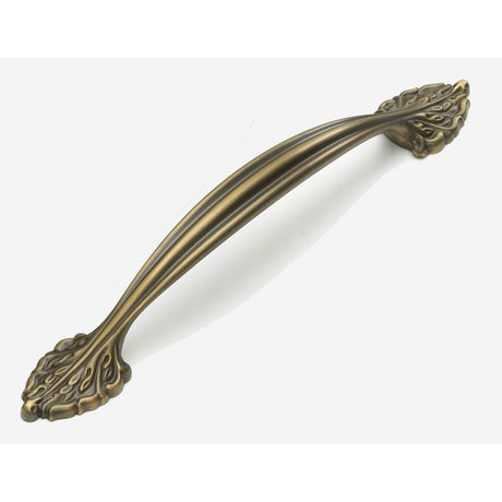 Schaub and Company 8716-RB Corinthian Design Arch Cabinet Pull with 6" Center to Center Redington Brass