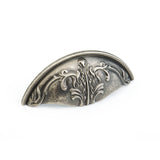 Schaub and Company 872-CRS Corinthian Design Cup Cabinet Pull With 3" Center to Center Corinthian Silver