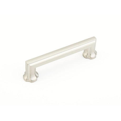 Schaub and Company 877-15 Empire Design Cabinet Pull With 4" Center to Center Satin Nickel
