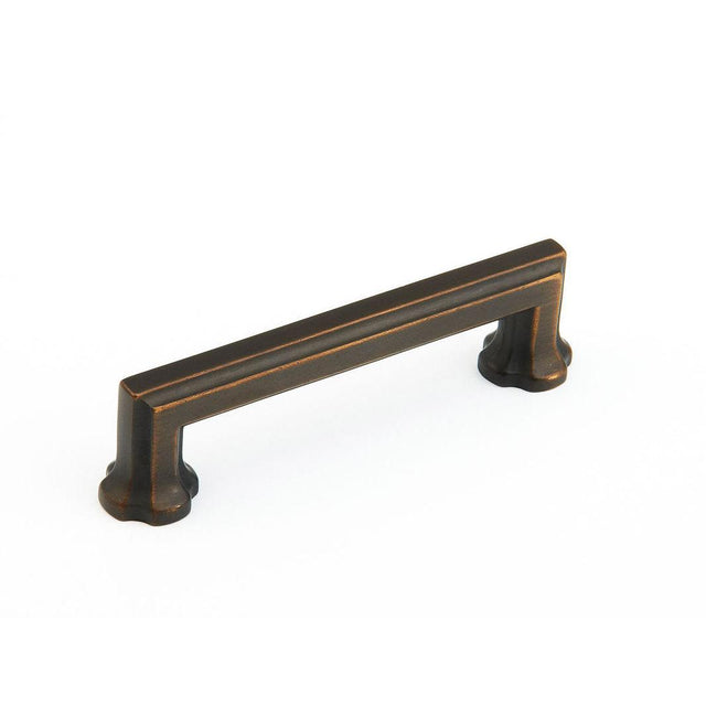 Schaub and Company 877-ABZ Empire Design Cabinet Pull With 4" Center to Center Ancient Bronze
