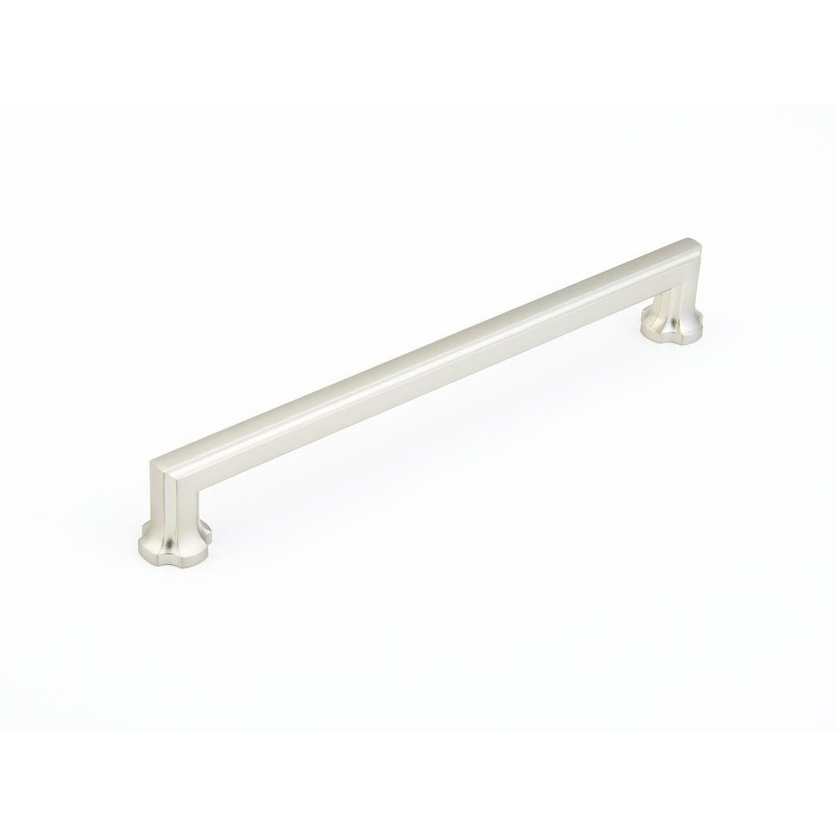 Schaub and Company 879-15 Empire Design Cabinet Pull With 8" Center to Center Satin Nickel