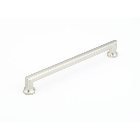Schaub and Company 879-15 Empire Design Cabinet Pull With 8" Center to Center Satin Nickel