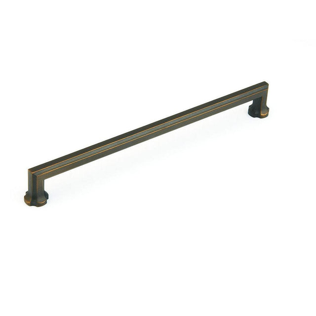 Schaub and Company 881-ABZ Empire Collection 15 Inch Center Cabinet Pull Ancient Bronze