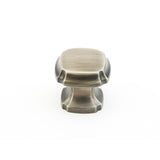 Schaub and Company 882-AN Empire Collection Square Cabinet Knob Antique Nickel