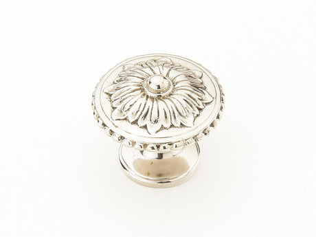 Schaub and Company 930-WB white brass mushroom cabinet knob
