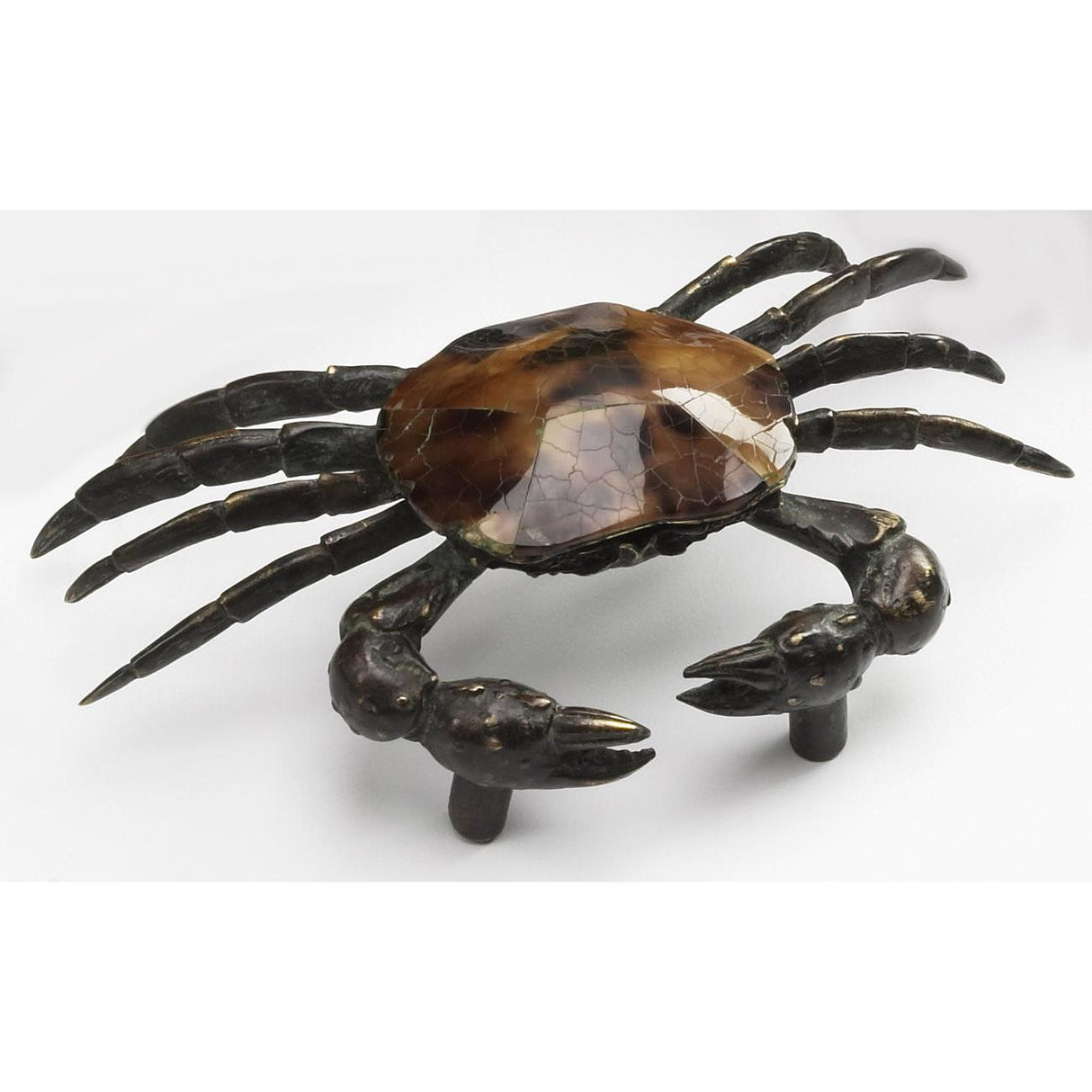 Schaub and Company 951S-PEN Neptune Series 1-5/8 Inch Center Cabinet Designer Crab Cabinet Pull