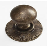 Schaub and Company 970-HLB Sunburst Series 1-1/4 Inch Diameter Mushroom Cabinet Knob Highlighted Bronze