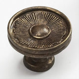 Schaub and Company 972-HLB Sunburst Series 1-3/8 Inch Diameter Mushroom Cabinet Knob Highlighted Bronze