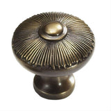 Schaub and Company 974-ED Sunburst Series 1-1/2 Inch Diameter Mushroom Cabinet Knob Estate Dover