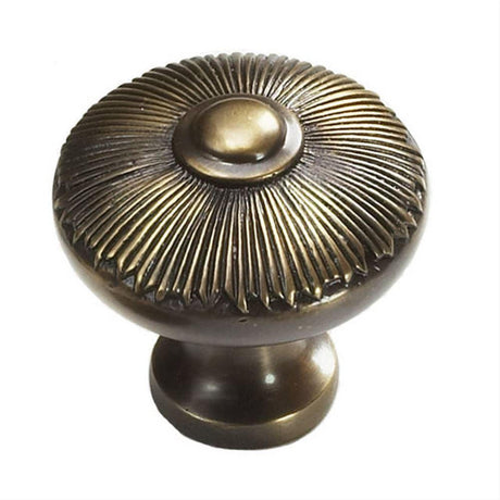 Schaub and Company 974-ED Sunburst Series 1-1/2 Inch Diameter Mushroom Cabinet Knob Estate Dover