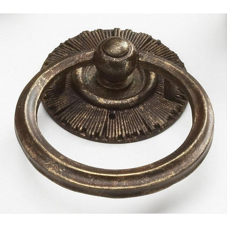 Schaub and Company 977-HLB Sunburst Series 2-1/4 Inch Diameter Ring Cabinet Knob Cabinet Pull Highlighted Bronze