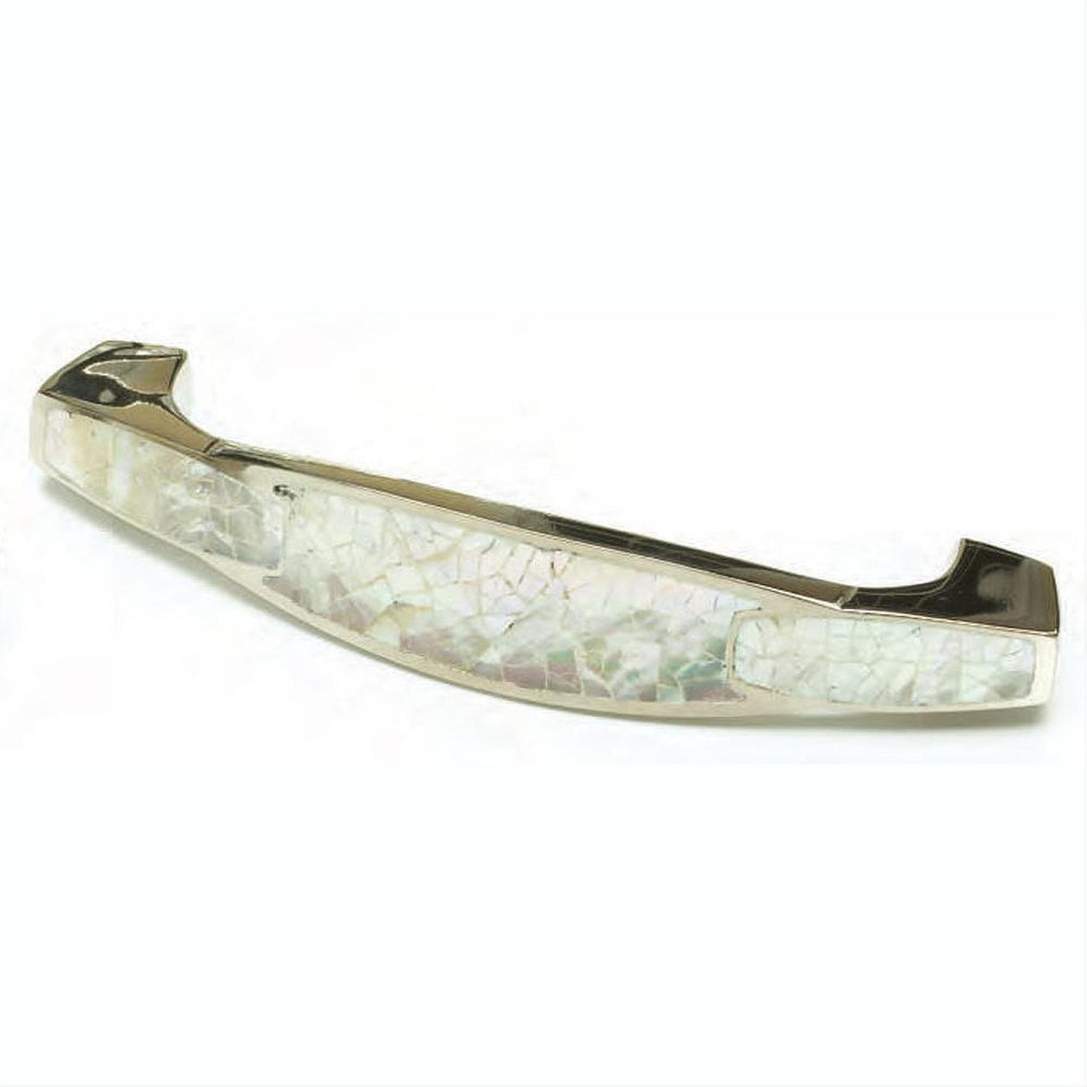 Schaub and Company 992-4-MOP-PN Symphony Design 4" Center to Center Cabinet Pull Polished Nickel/Mother of Pearl