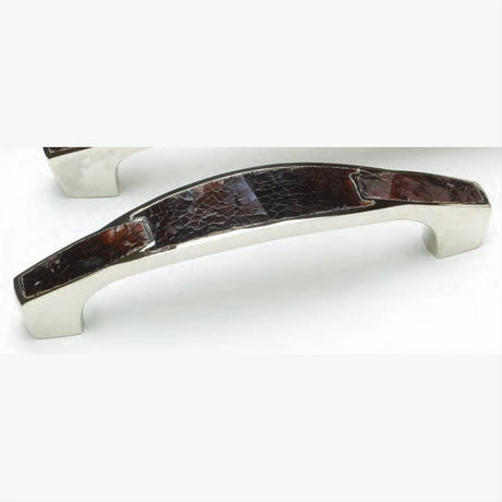 Schaub and Company 992-4-VO/PN Symphony Design 4" Center to Center Cabinet Pull Polished Nickel/Violet Oyster
