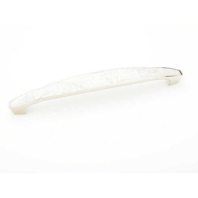 Schaub and Company 992-8-PEN-ED Symphony Design 8" Center to Center Cabinet Bar Cabinet Pull Polished Nickel/Mother of Pearl