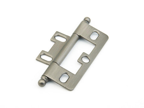 Schaub and Company 1100B-AN hinge in satin stainless, additional view