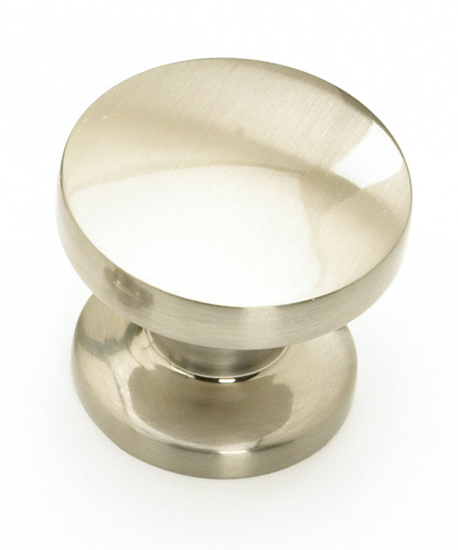 Schaub and Company 211-15 satin nickel mushroom cabinet knob